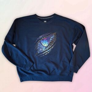 Jason, Halloween Slasher, Upcycled, Unisex, Retro Pullover Sweatshirt